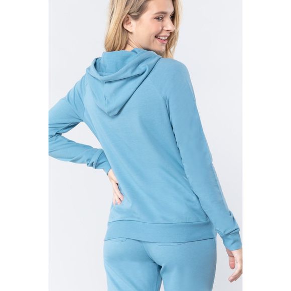 French Terry Pullover Hoodie - Picture 3 of 6